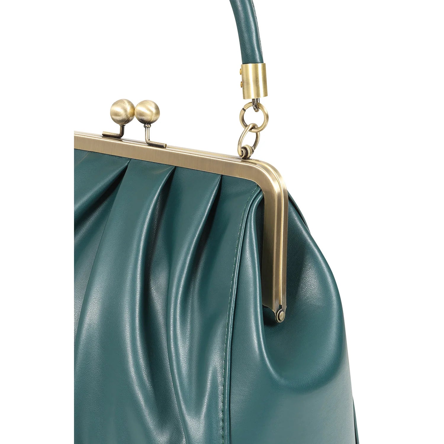 Green Retro Shoulder Strap Handbag