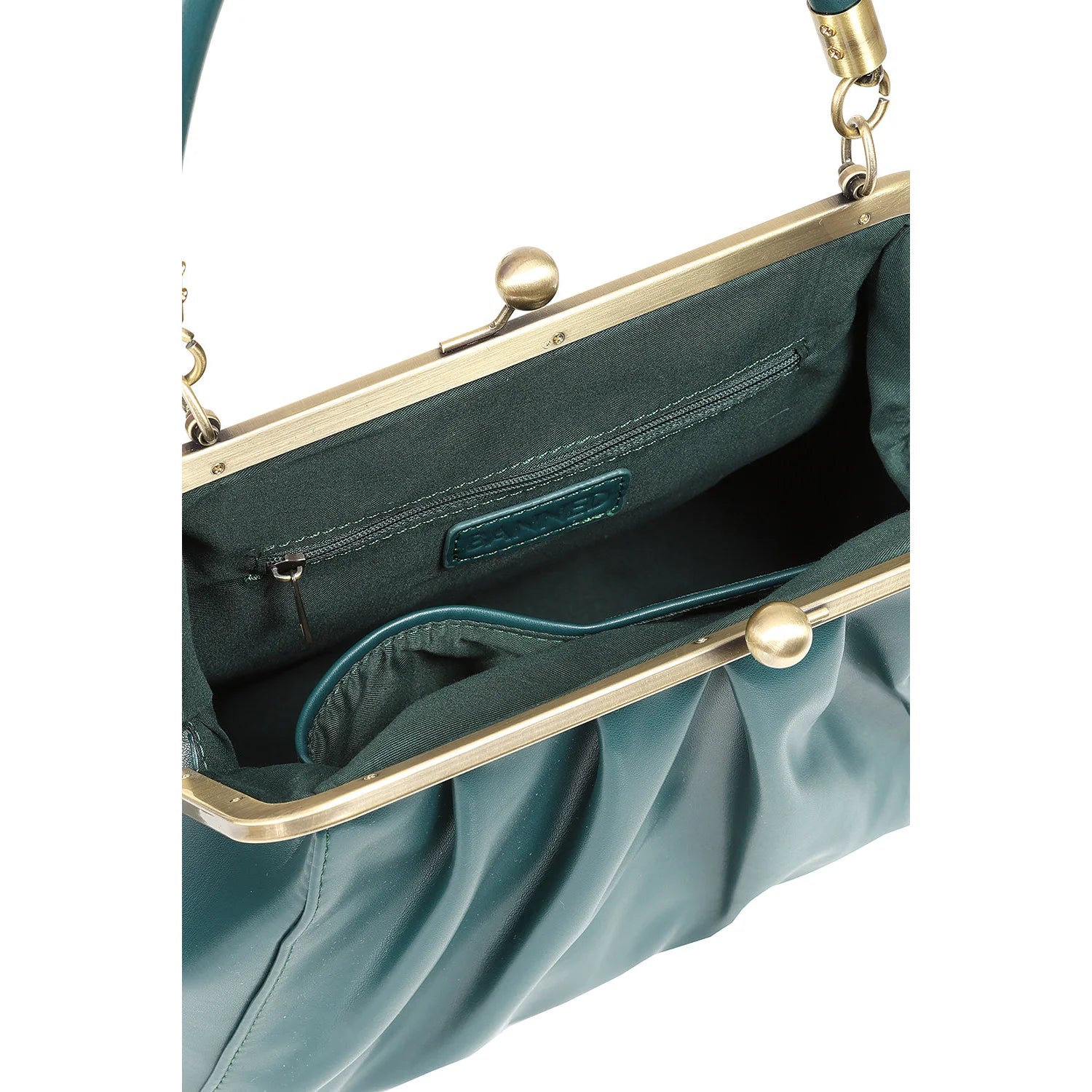 Green Retro Shoulder Strap Handbag