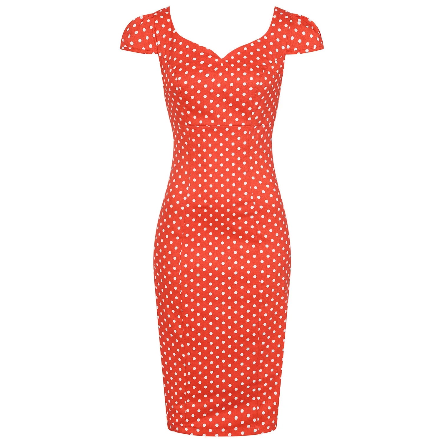 Red And White Polka Dot Classic 40s Vintage Wiggle Dress – Pretty Kitty  Fashion