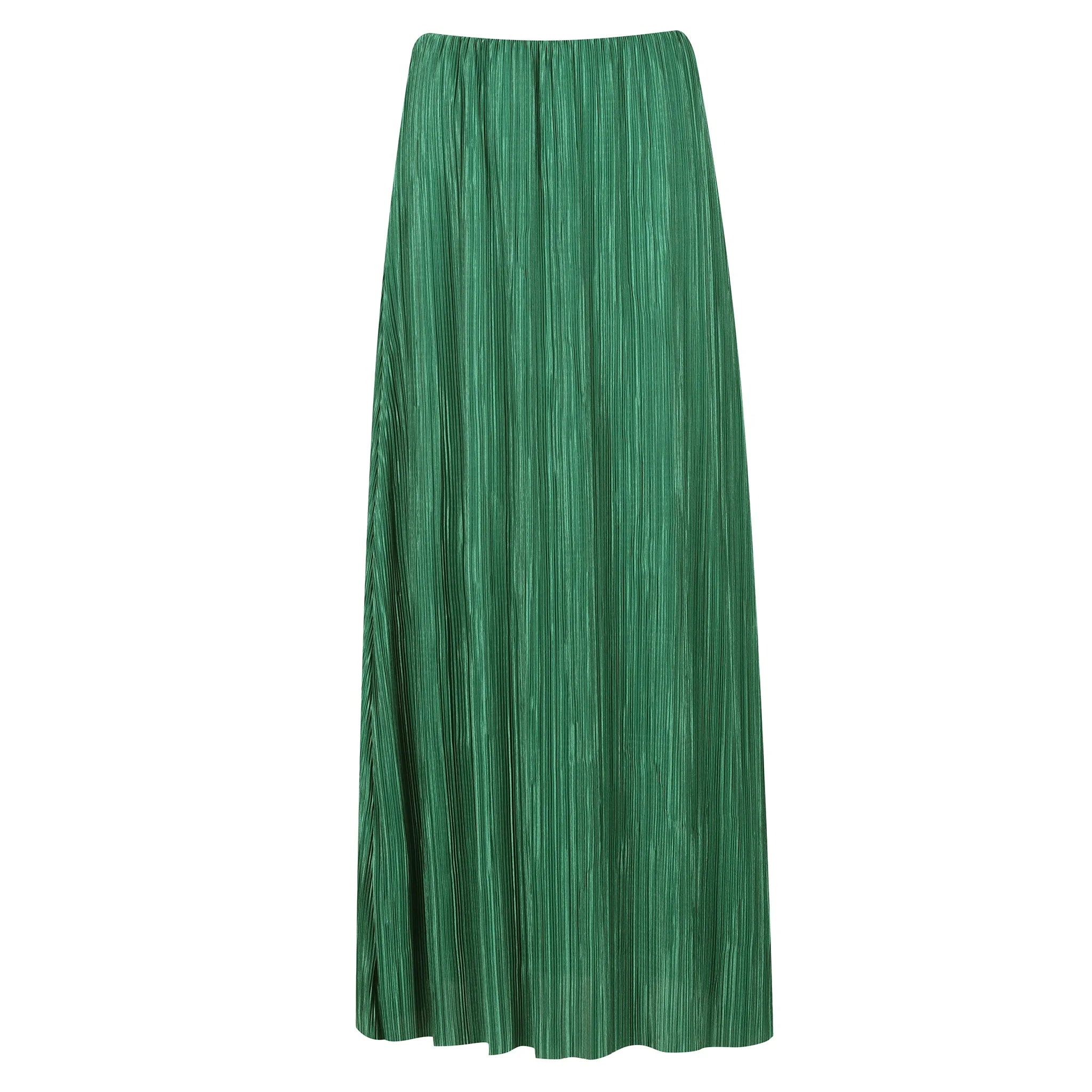 Green pleated midi skirt uk 2025
