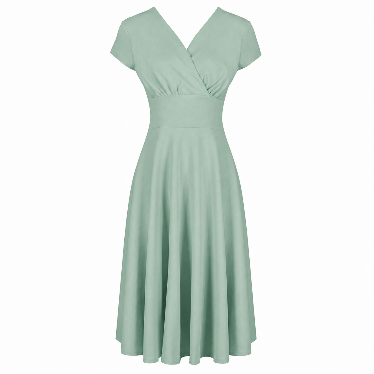 Sage Green A Line Vintage Capped Sleeve Tea Dress Pretty Kitty Fashion Sage Green A Line Vintage Capped Sleeve Tea Dress Pretty Kitty Fashion