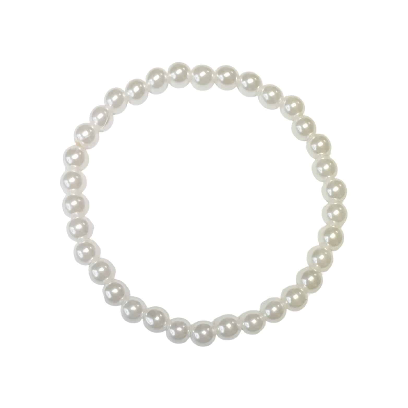 Faux Pearl Stretchy Bracelet