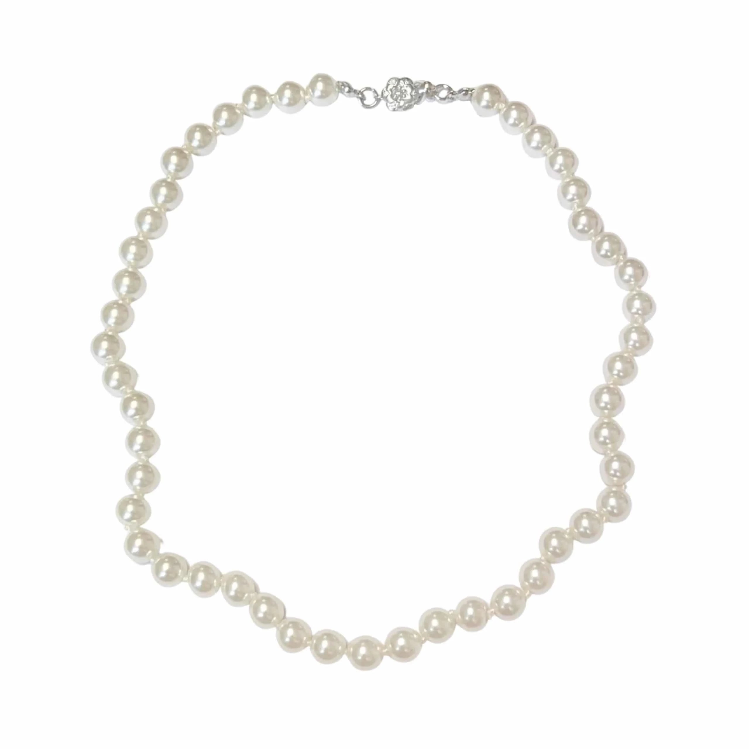 Faux pearl necklace uk online