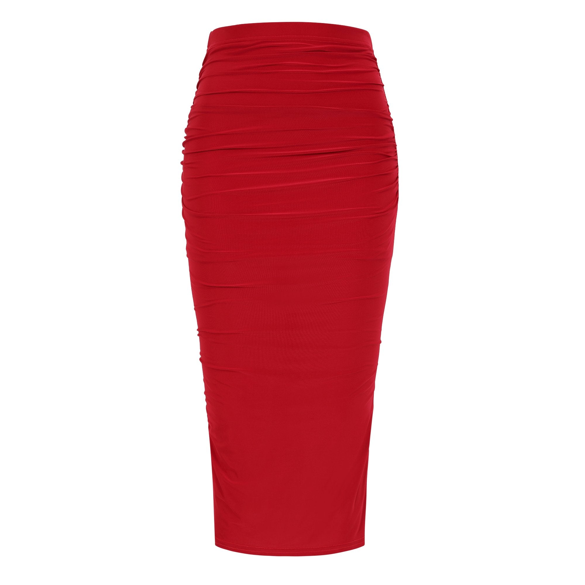 Red Soft Touch Pencil Bodycon Wiggle skirt – Pretty Kitty Fashion