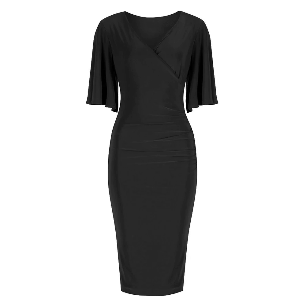 Black wiggle dresses best sale