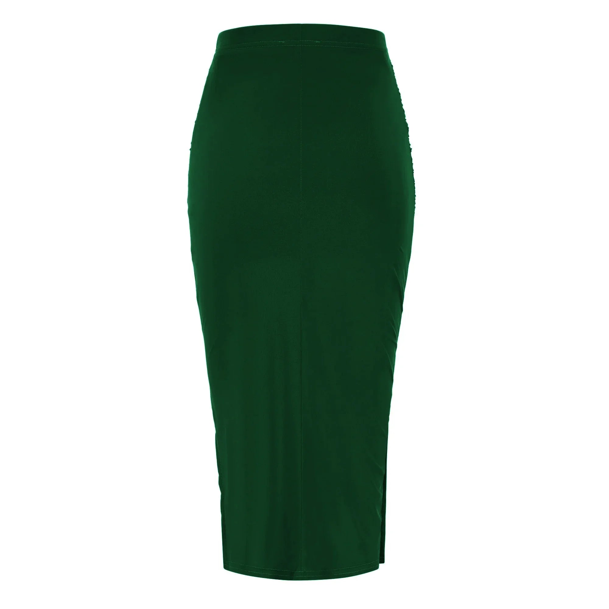 Forest green soft touch bodycon pencil wiggle skirt