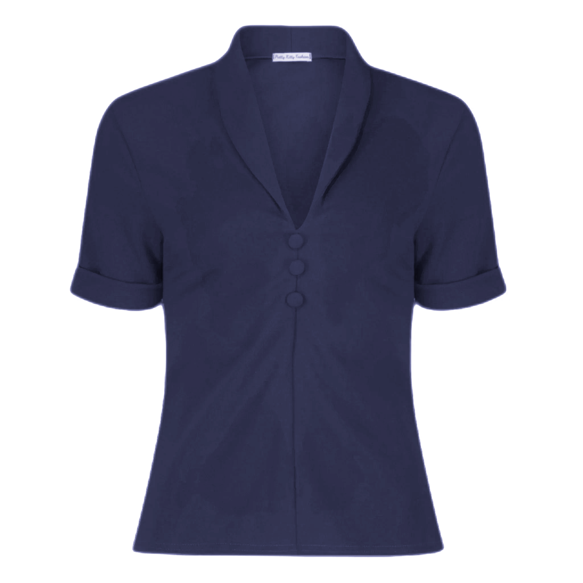 Ladies navy blouse hotsell