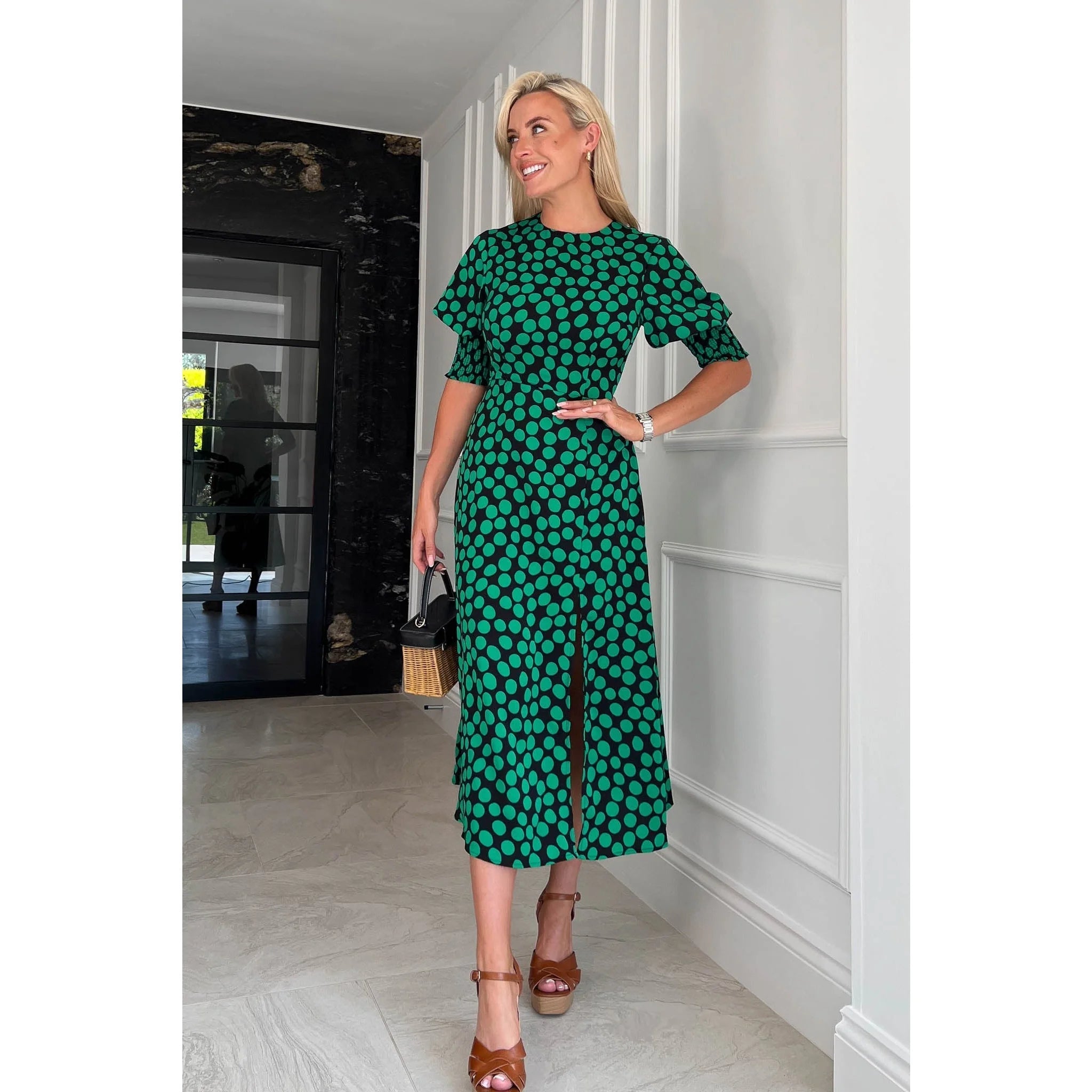 New look polka dot dresses hotsell