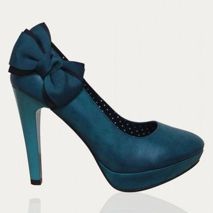 Teal best sale platform heels