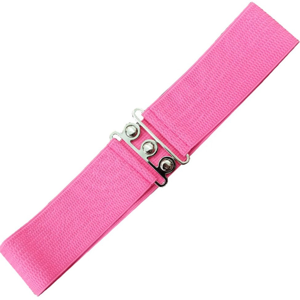 Hot Pink Retro Stretch Belt