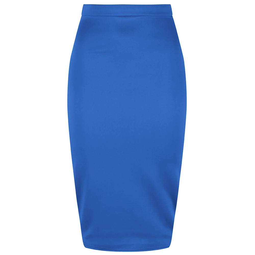 Royal blue high waisted skirt best sale