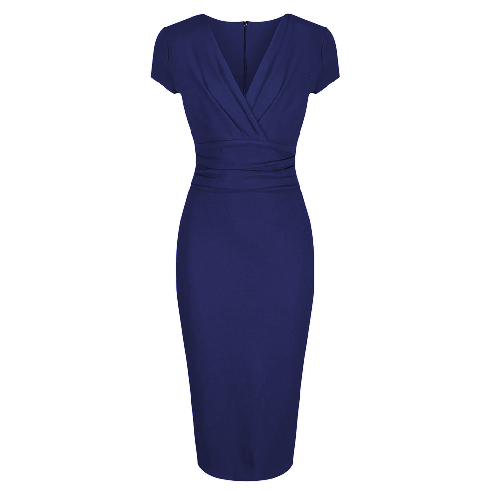 Ruched wiggle dress sale