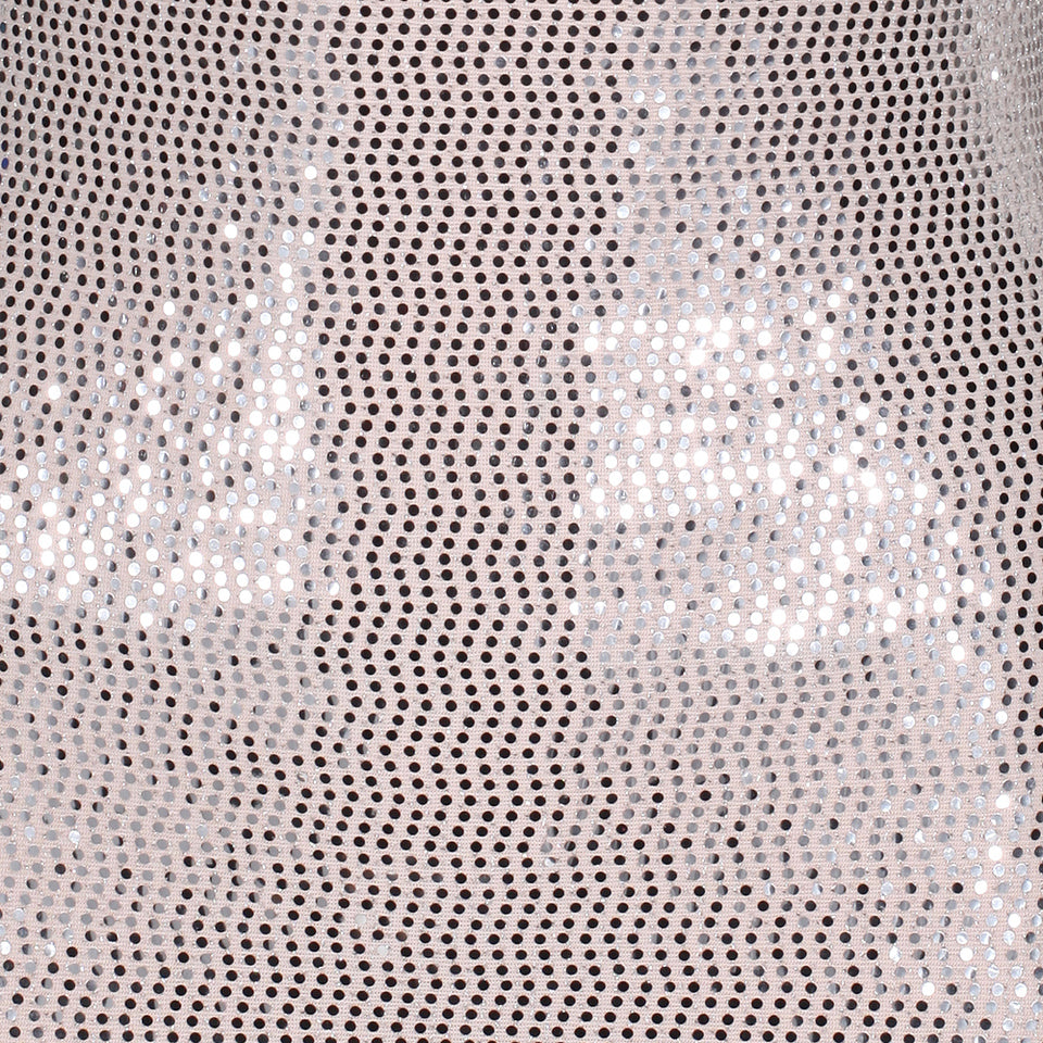 Nude Pink & Silver Sequin 3/4 Sleeve Bodycon Pencil Wiggle Party Dress - Pretty Kitty Fashion
