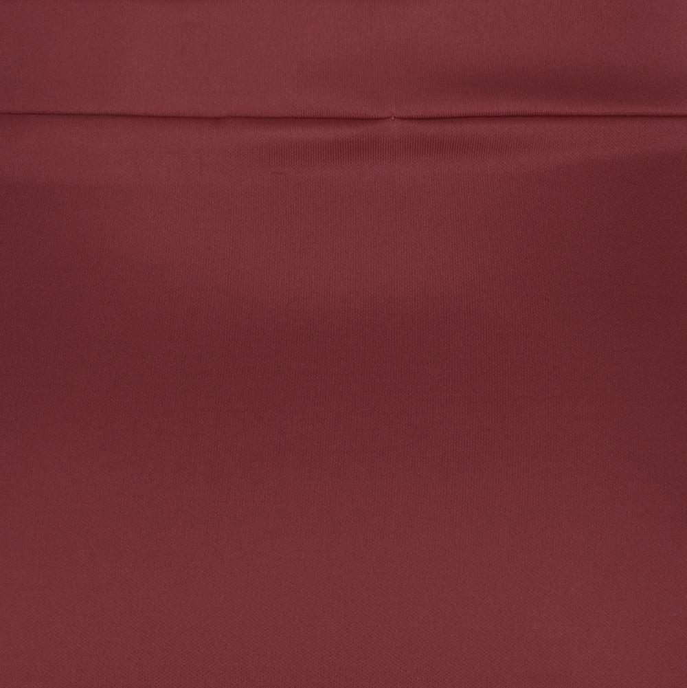 Classic Stretch Burgundy Wine Pencil Bodycon Midi Work Office Skirt - Pretty Kitty Fashion