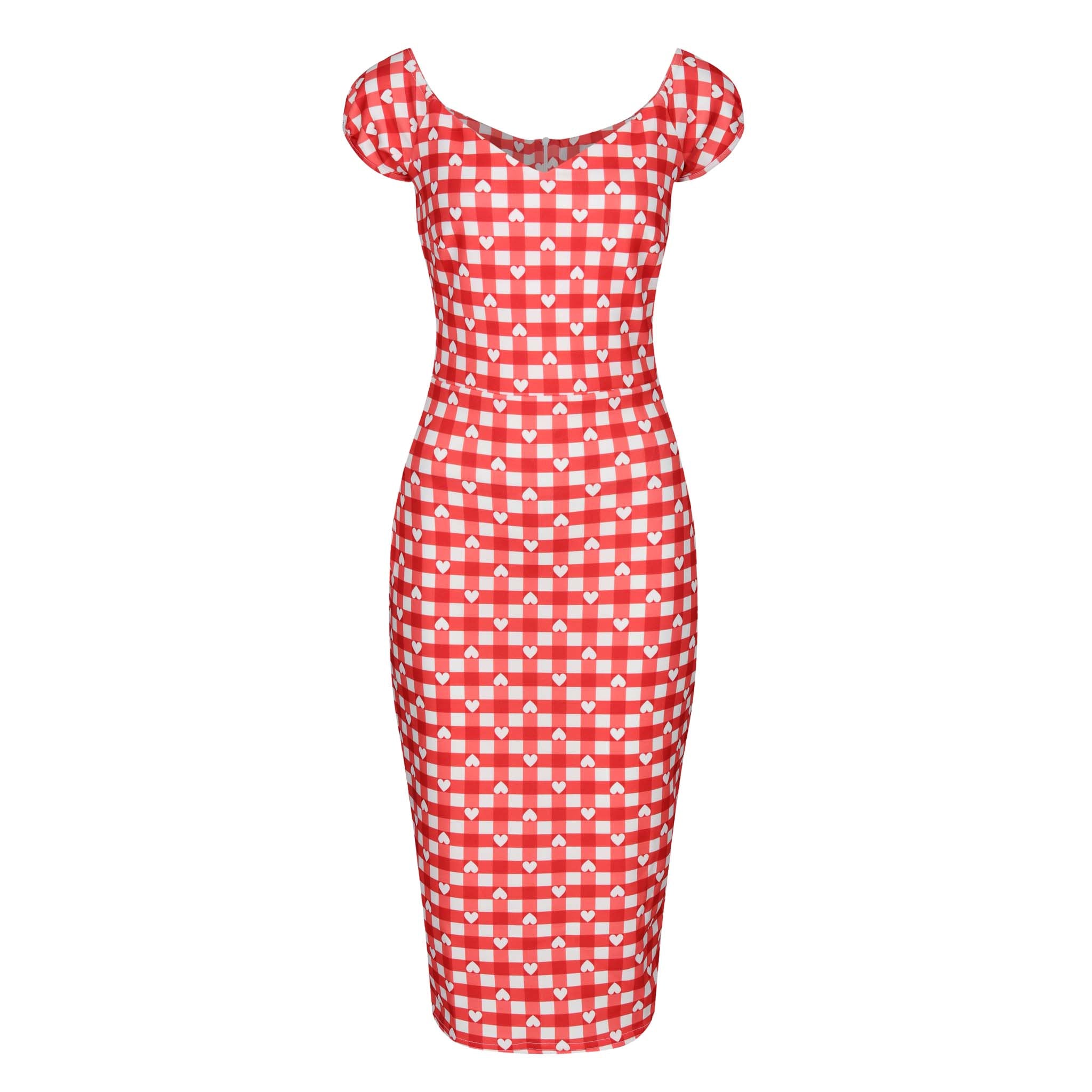 Gingham hotsell pencil dress