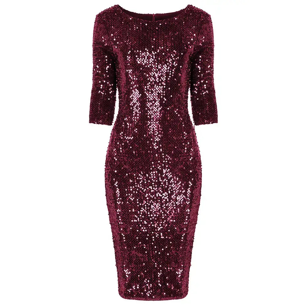 Claret Wine Red Velour Sequin Wiggle Dress Pretty Kitty Fashion Claret Wine Red Velour Sequin Wiggle Dress Pretty Kitty Fashion