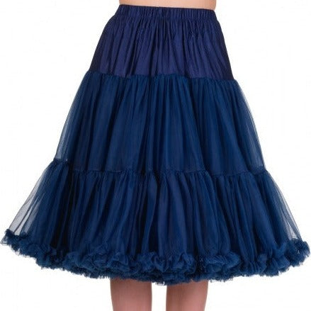 EXTRA LONG Full Navy Blue Net Vintage Rockabilly 50s Petticoat Skirt