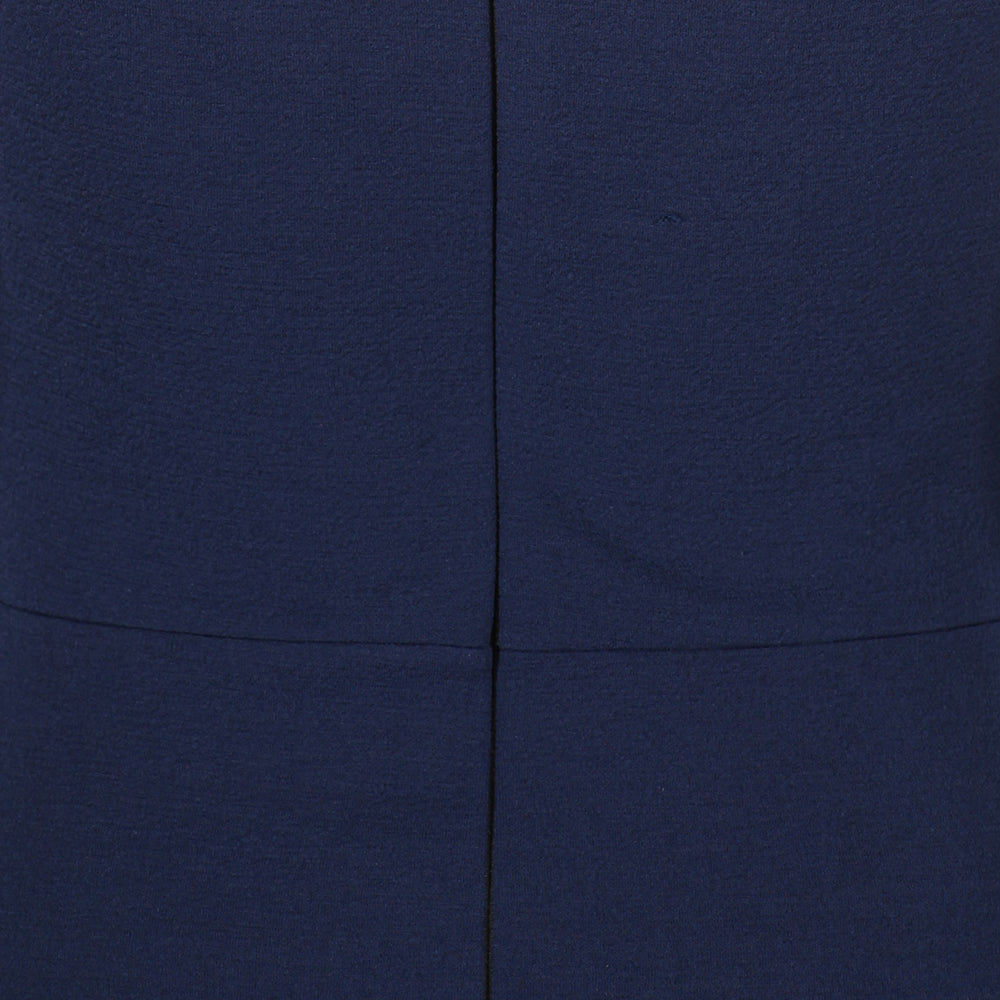 Navy Blue Cap Sleeve Crossover Top Bardot Wiggle Dress - Pretty Kitty Fashion