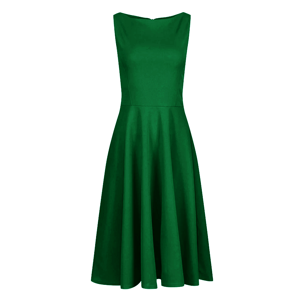 Emerald Green Audrey 1950s Style Swing Dress Pretty Kitty Fashion Emerald Green Audrey 1950s Style Swing Dress Pretty Kitty Fashion