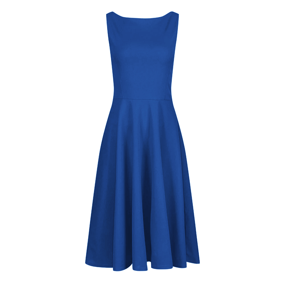 Royal blue 2025 50s dress