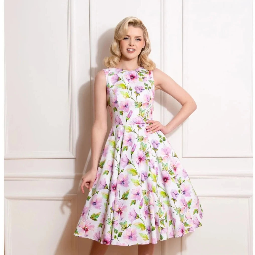 Floral 50s 2025 style dress