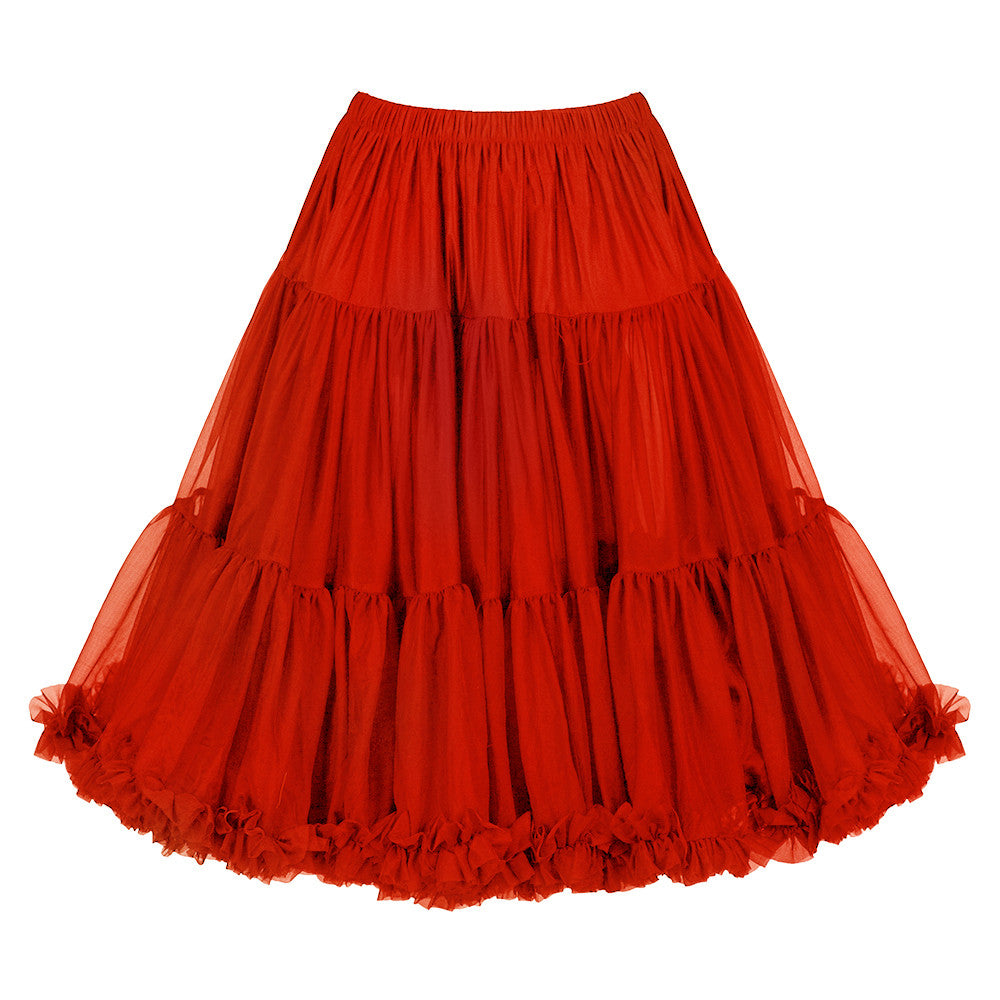 EXTRA VOLUME Red Net Vintage Rockabilly 50s Petticoat Skirt - Pretty Kitty Fashion