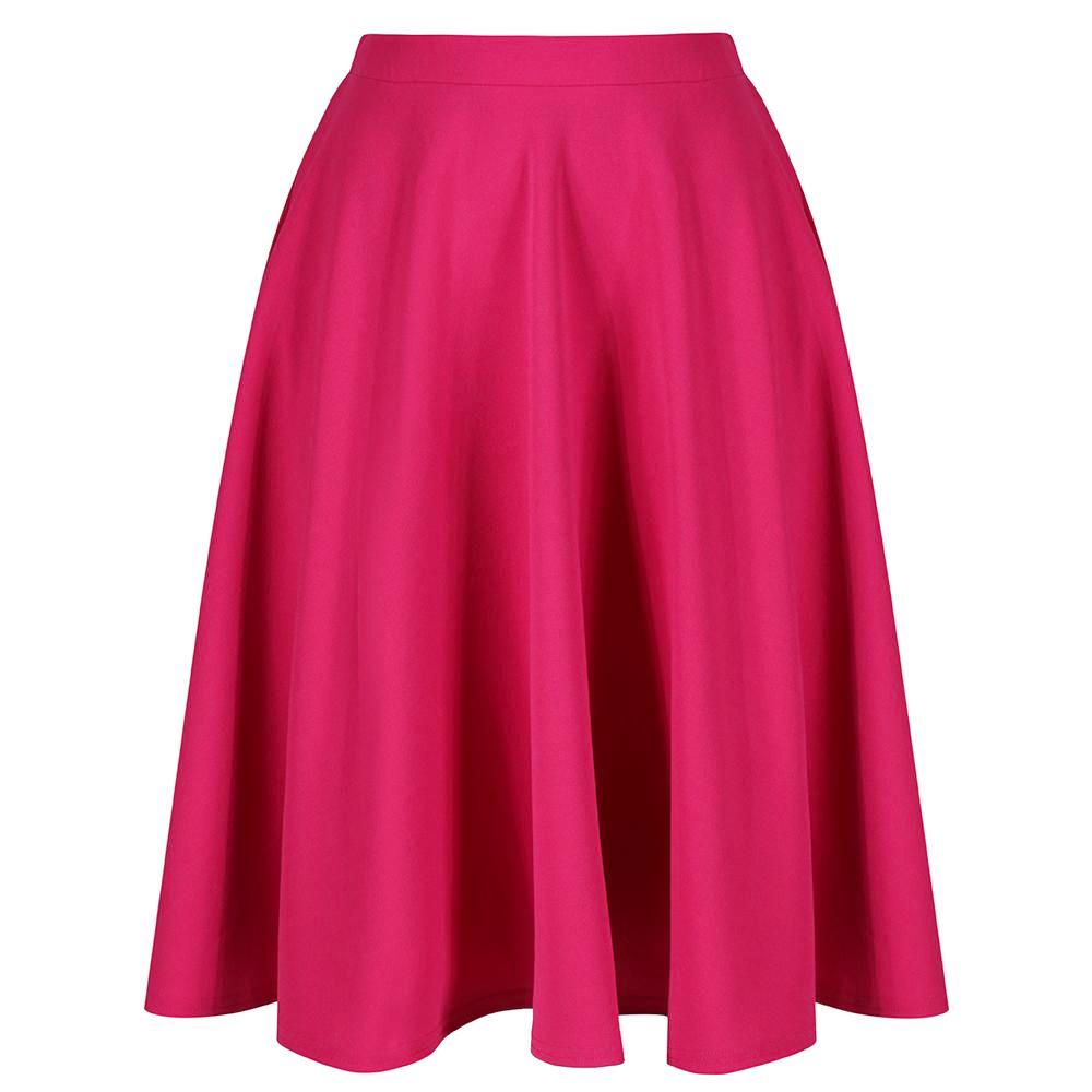 Amaranth 1950s Vintage Rockabilly Swing Skirt - Pretty Kitty Fashion