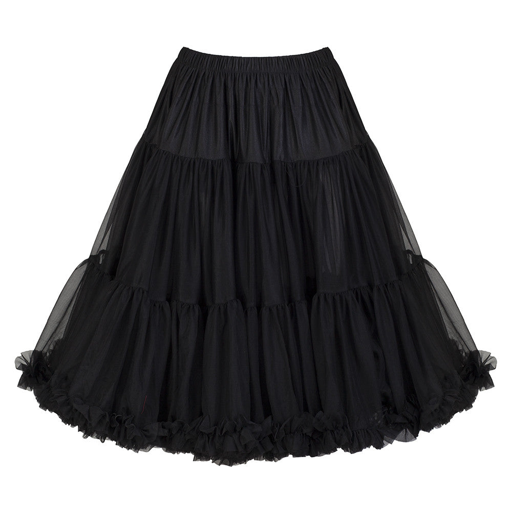 EXTRA VOLUME Black Net Vintage Rockabilly 50s Petticoat Skirt - Pretty Kitty Fashion