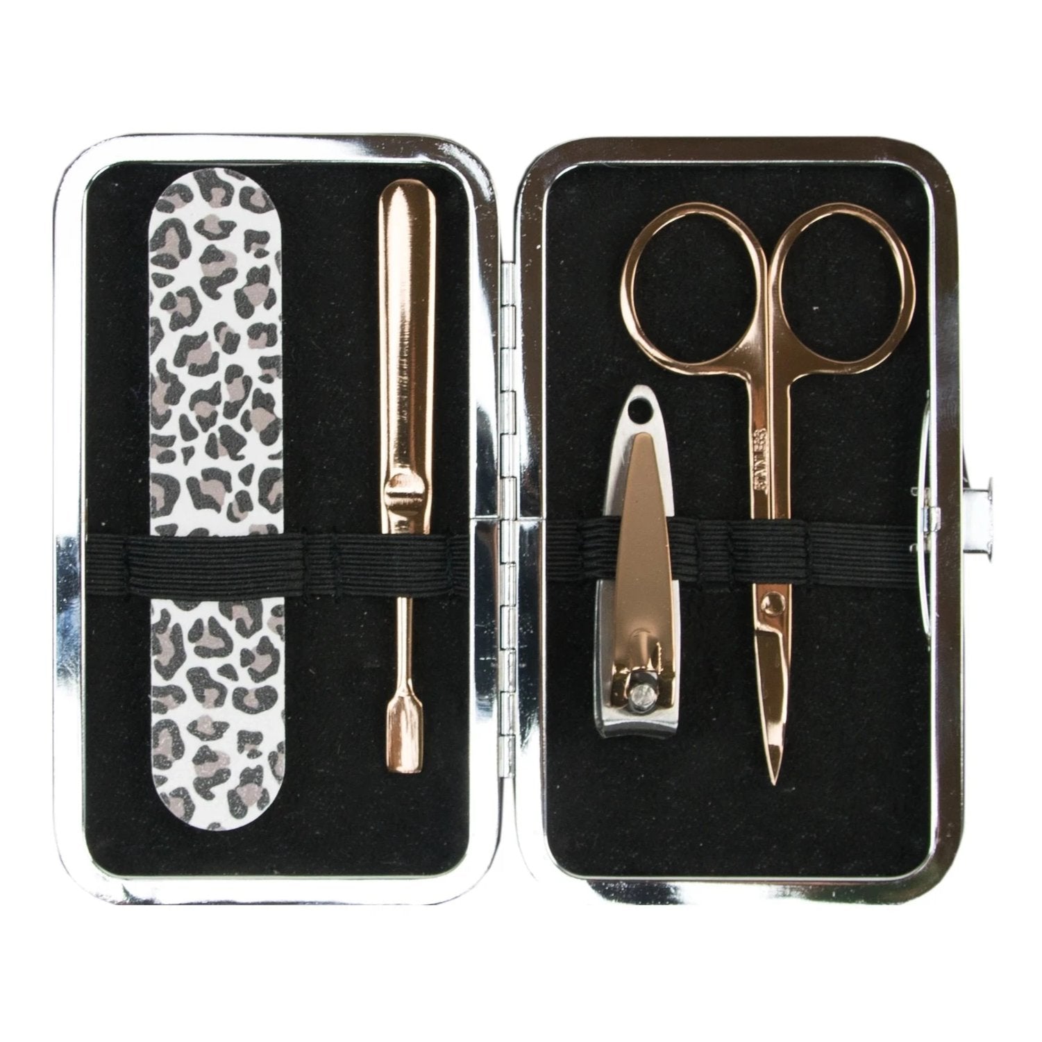 Manicure Set In Leopard Print Purse - Pretty Kitty Fashion