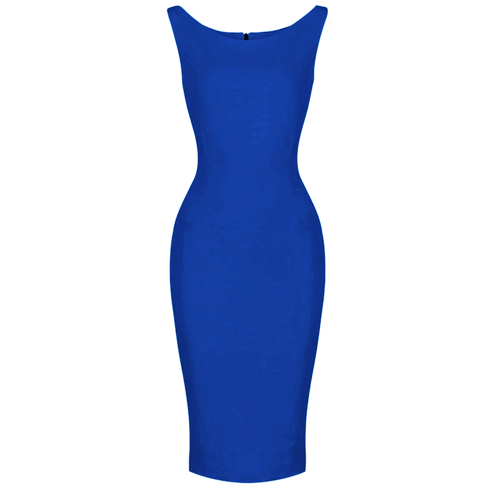 Royal blue hotsell dress bodycon