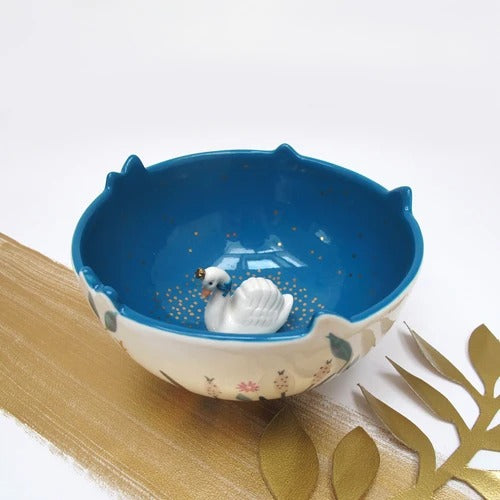 Secret Garden Swan Bowl