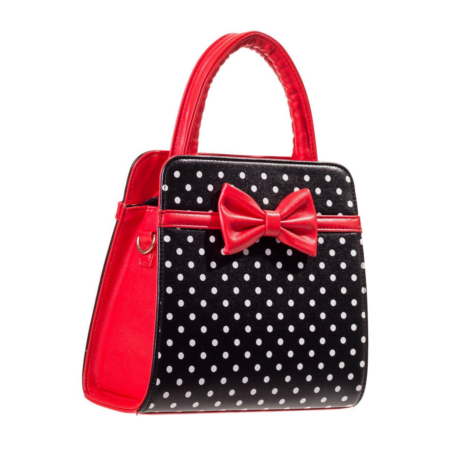 Polka Dot Red Bow Handbag - Pretty Kitty Fashion