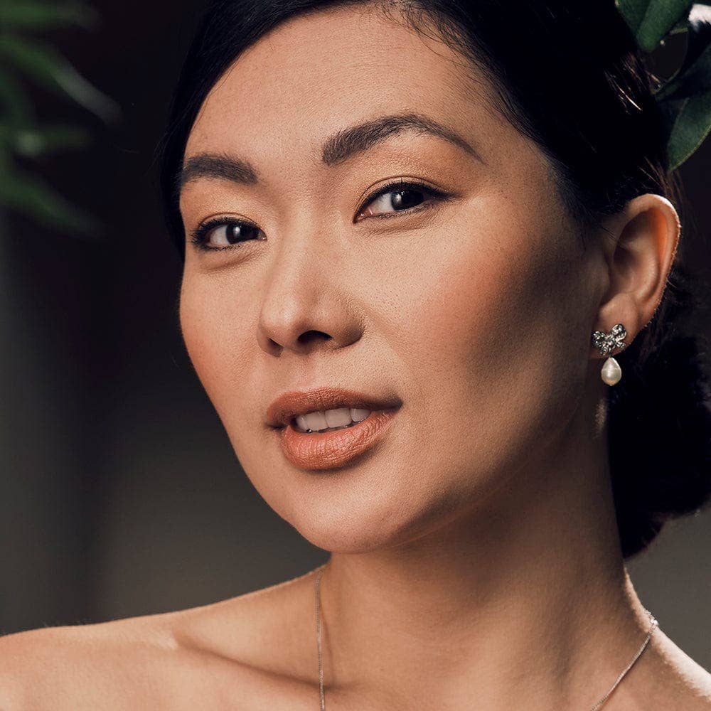 Freshwater pearl bow earrings - Pretty Kitty Fashion