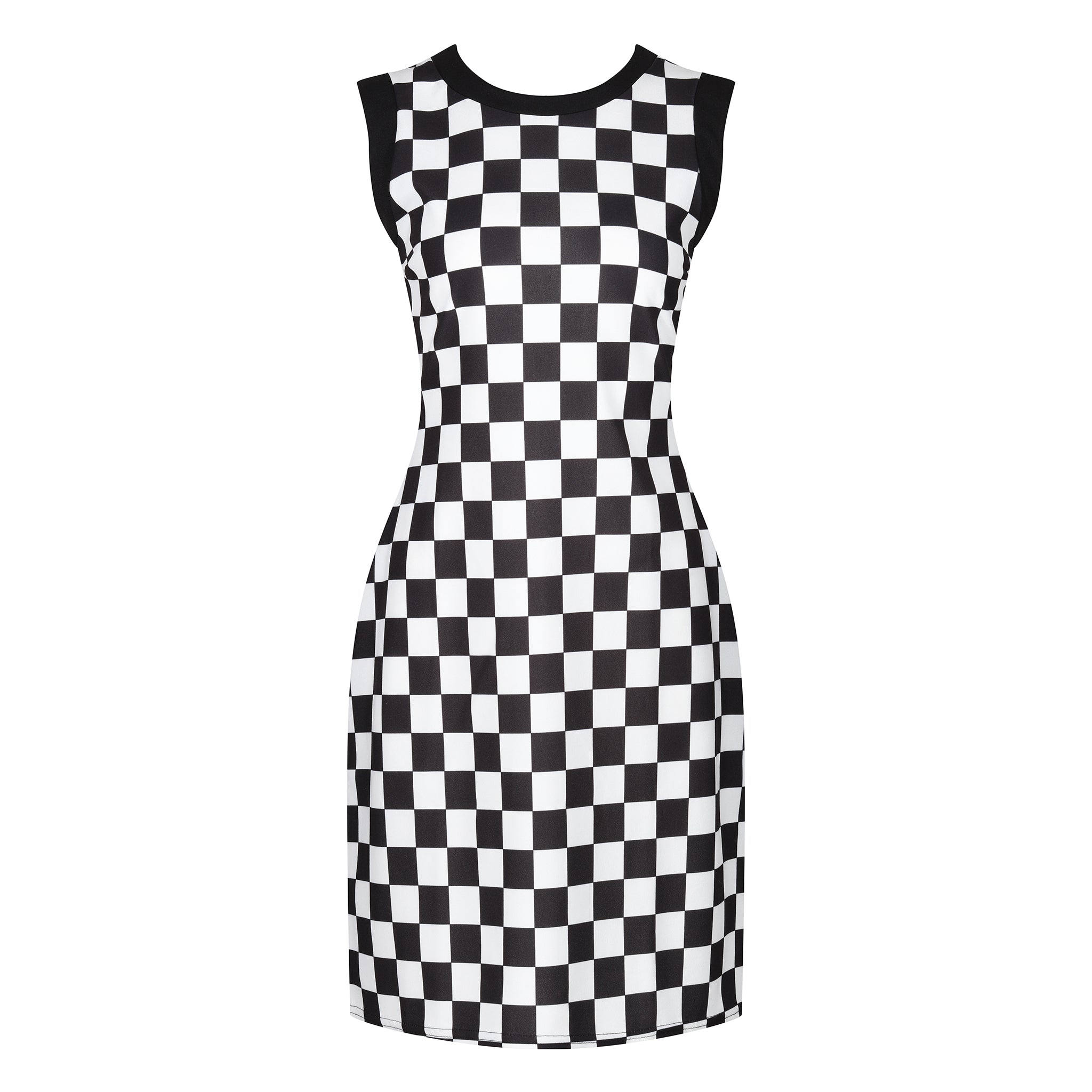 Black and hotsell white checkerboard dress