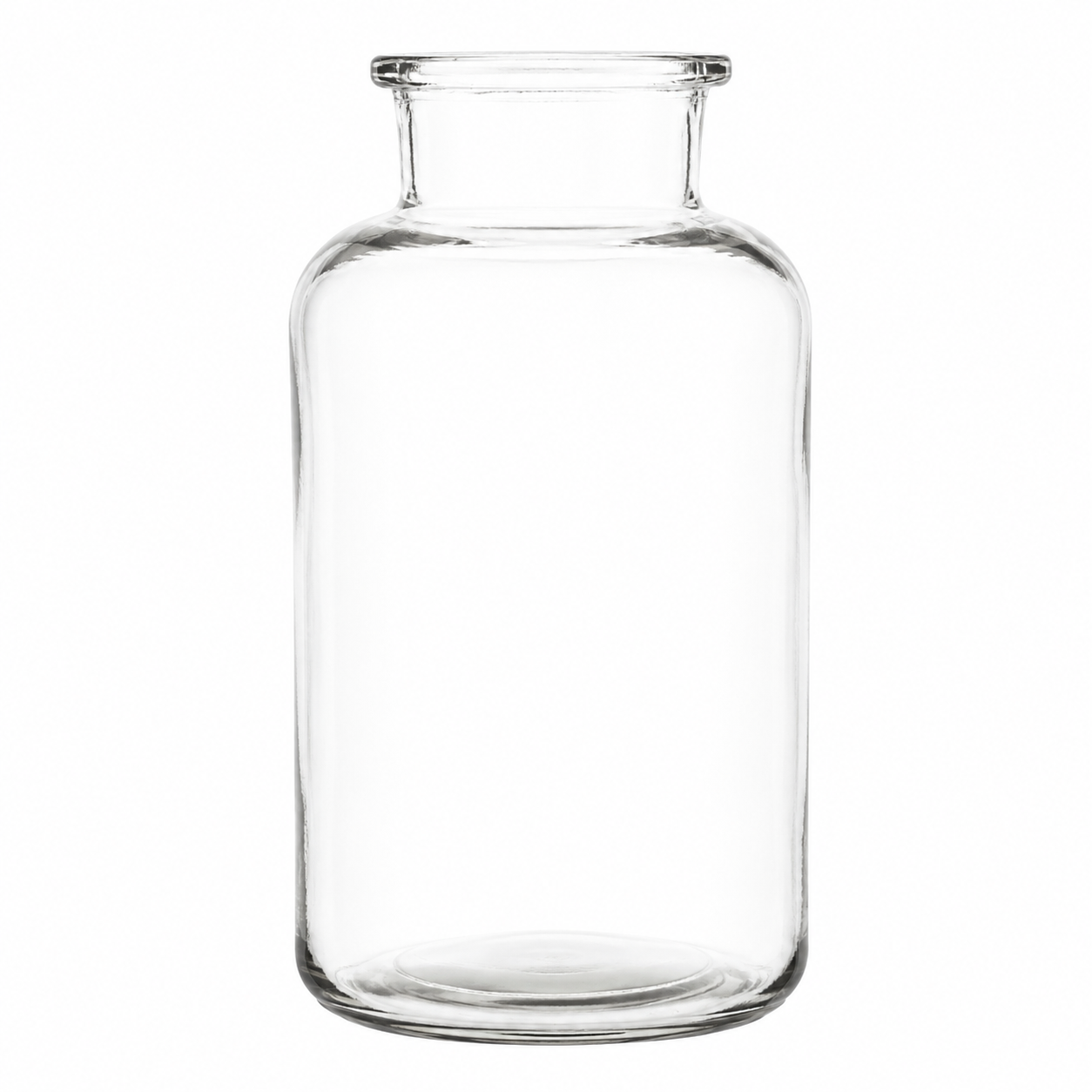Clear Glass Apothecary Vase