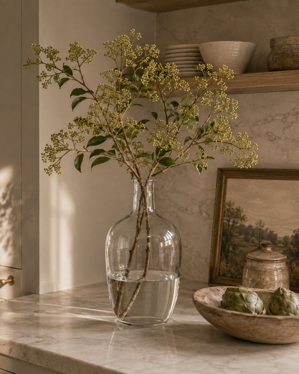 Clear Glass Bottle Vase