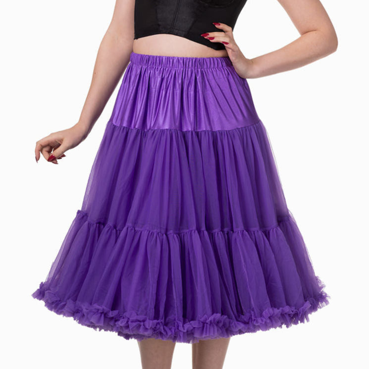 EXTRA LONG Full Purple Net Vintage Rockabilly 50s Petticoat Skirt