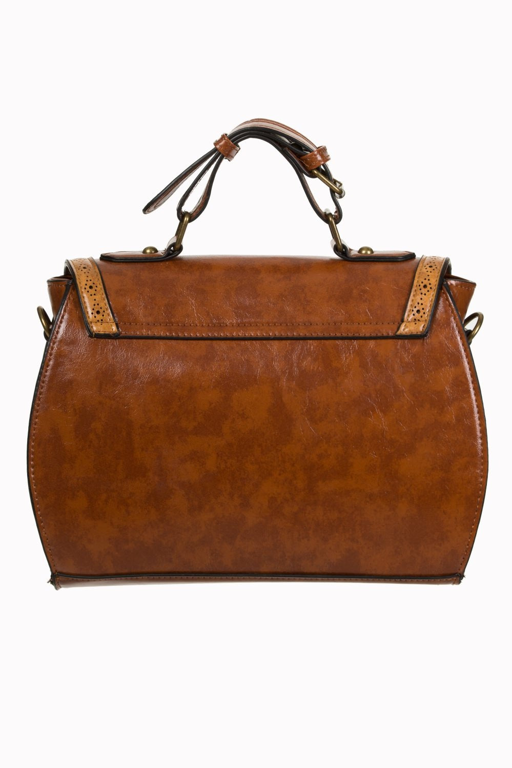 Camel And Tan Vintage Retro Hand Bag