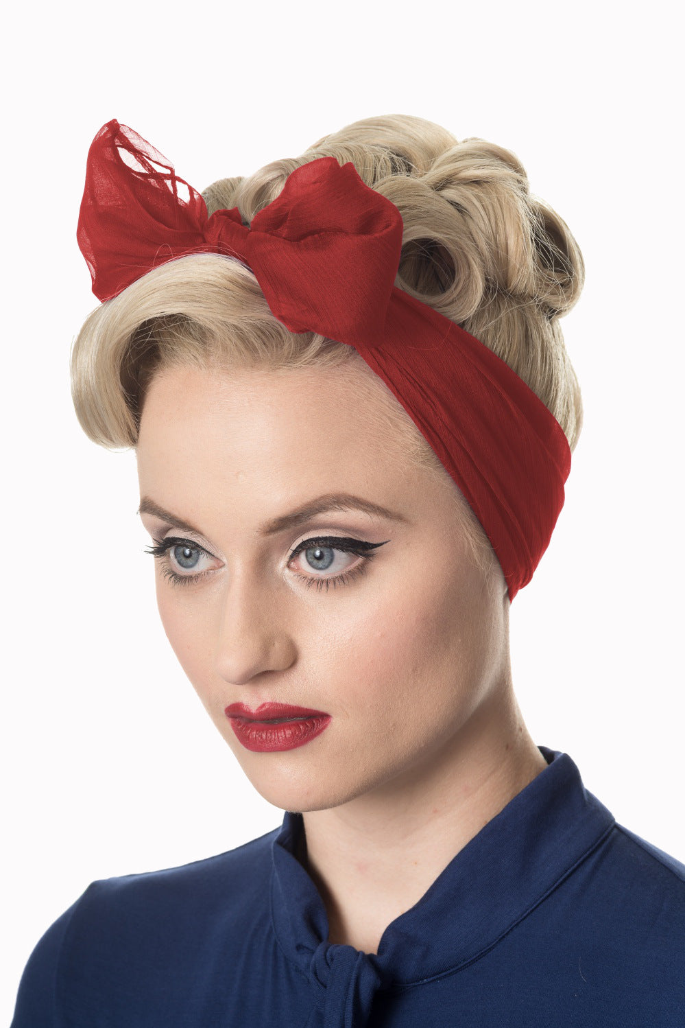 Burgundy Self Tie Graduation Headscarf