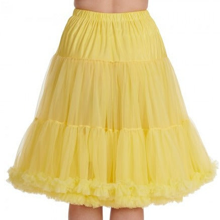 EXTRA LONG Full Yellow Net Vintage Rockabilly 50s Petticoat Skirt