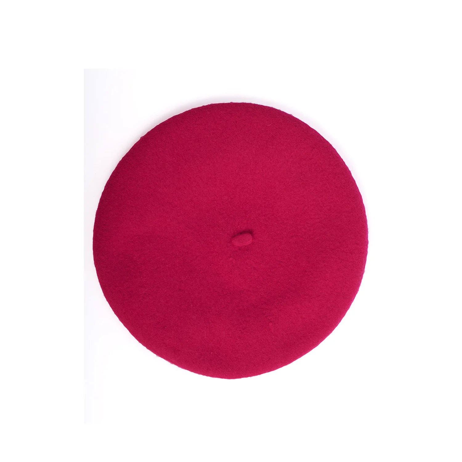 Hot Pink Vintage Woolen Beret Hat