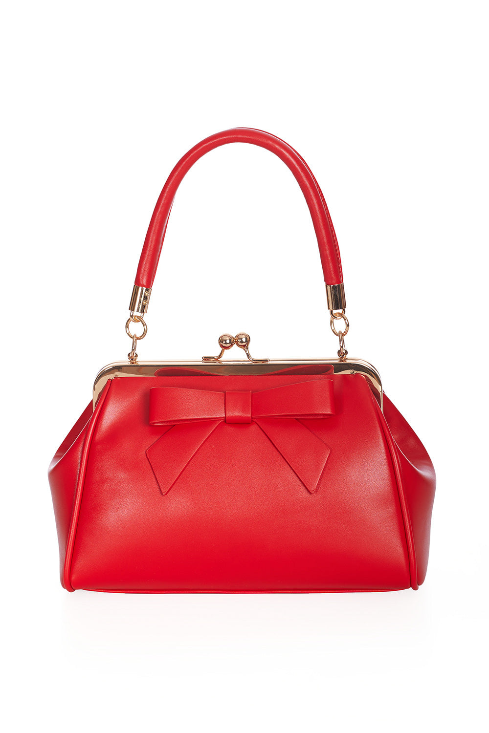 Red Retro Patent Handbag