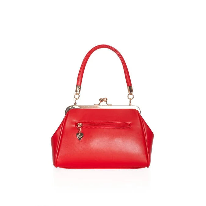 Red Retro Patent Handbag