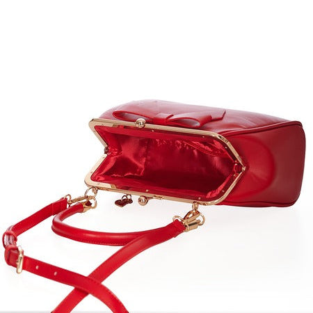 Red Retro Patent Handbag