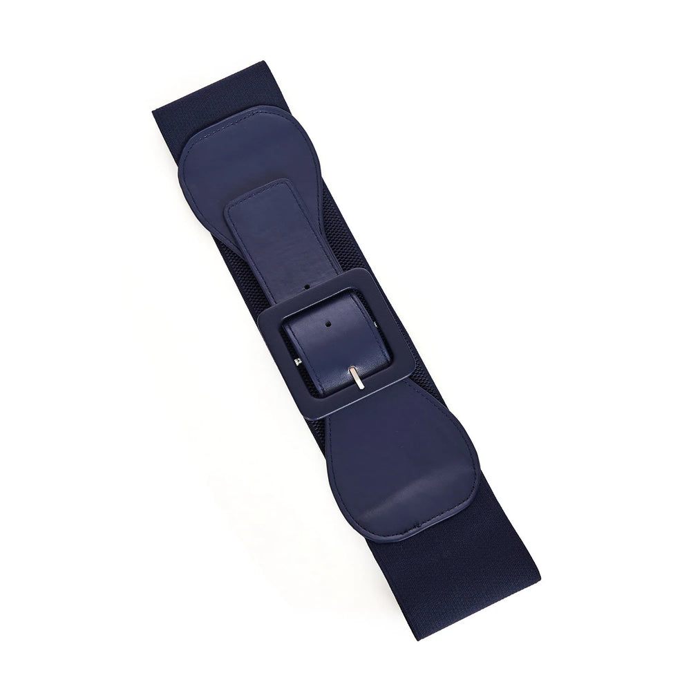 Vintage Buckle Navy Blue Belt