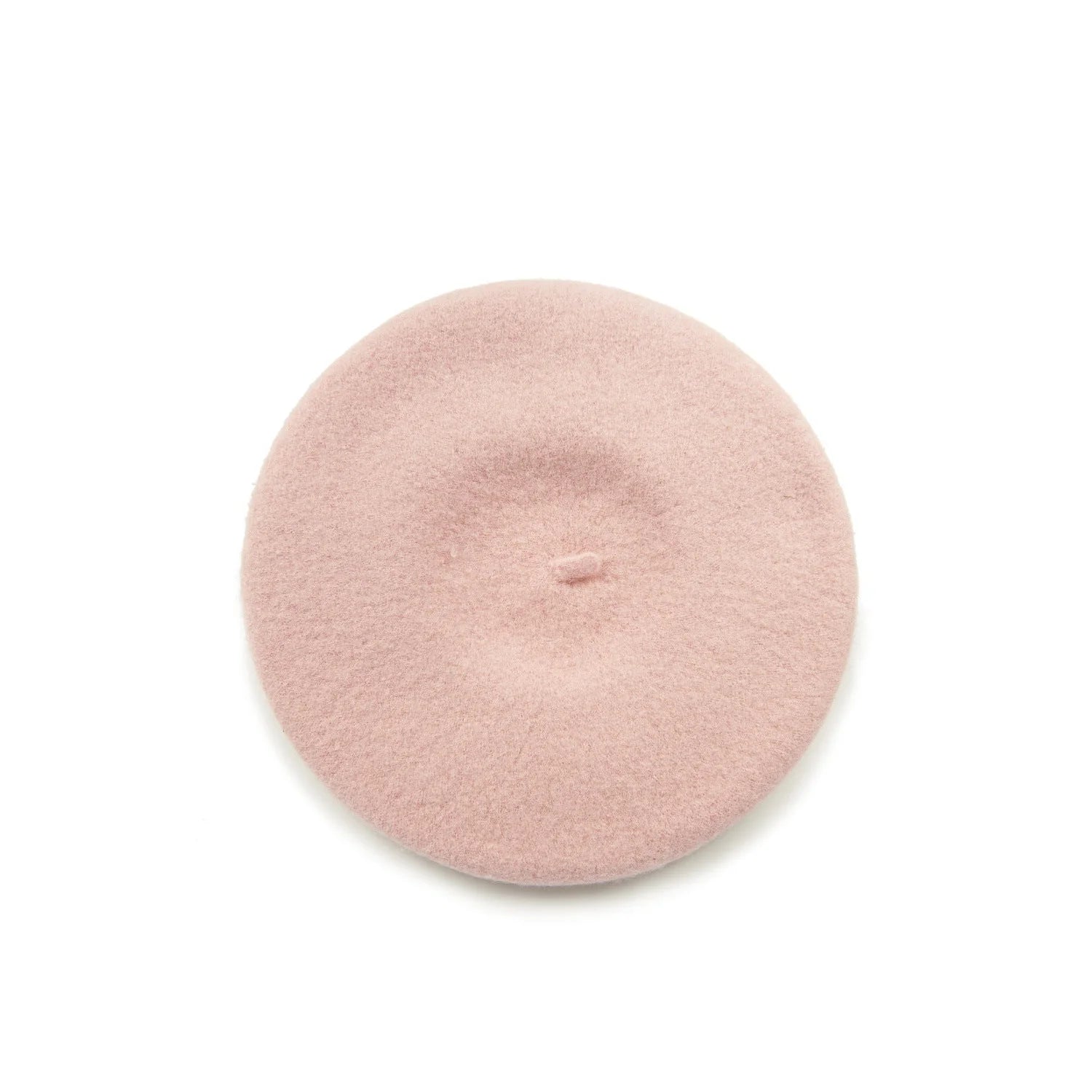 Light Pink Vintage Woollen Beret Hat