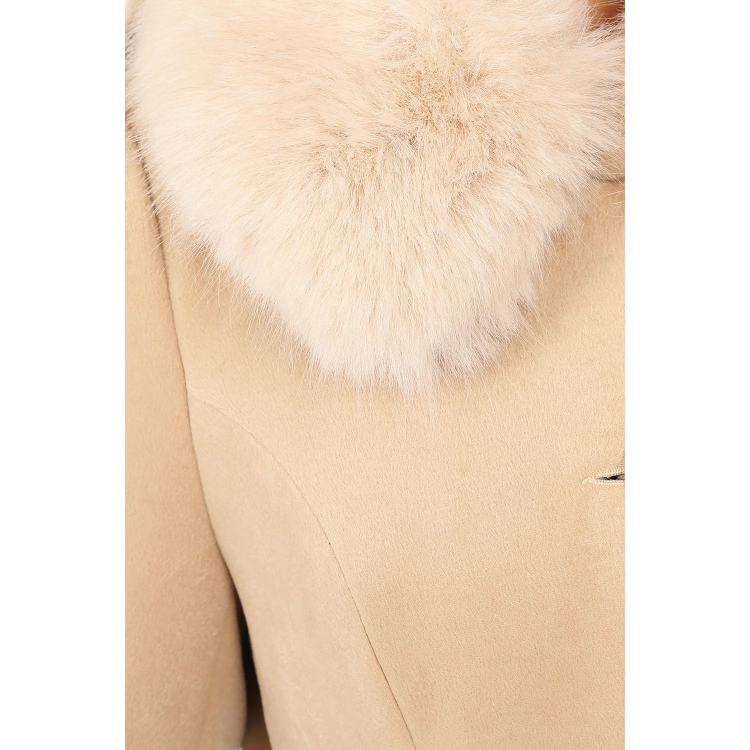 Beige Vintage Inspired Classic Swing Coat