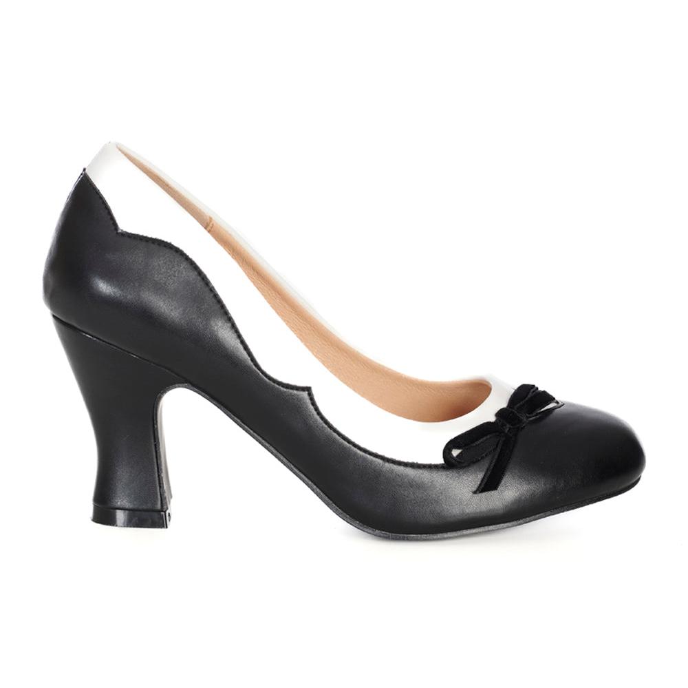 Black White Retro Pumps Court Shoes