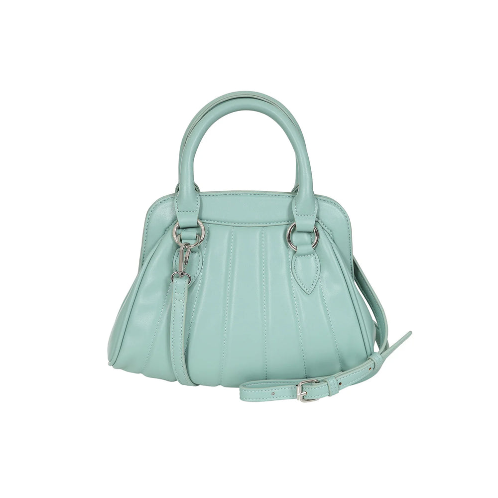 Mint Green Elegant Quilted Handbag