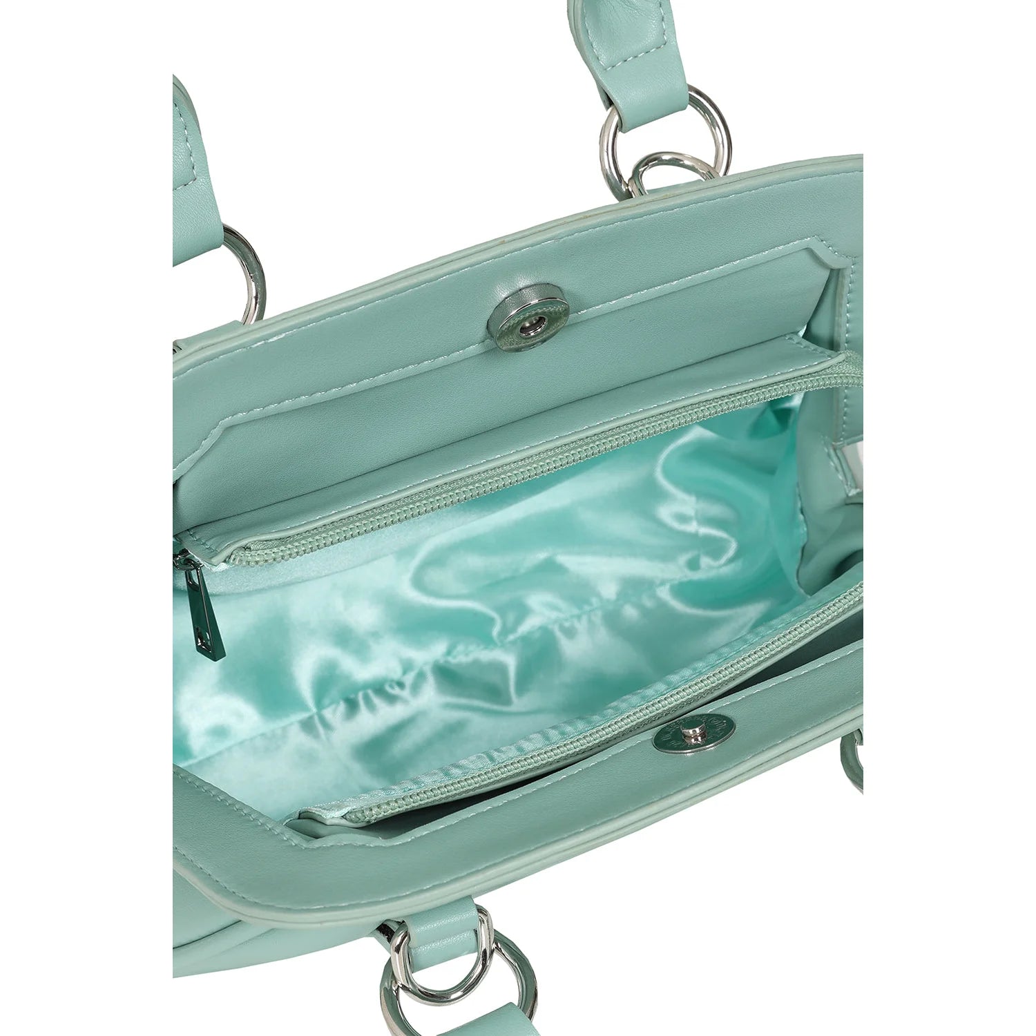 Mint Green Elegant Quilted Handbag